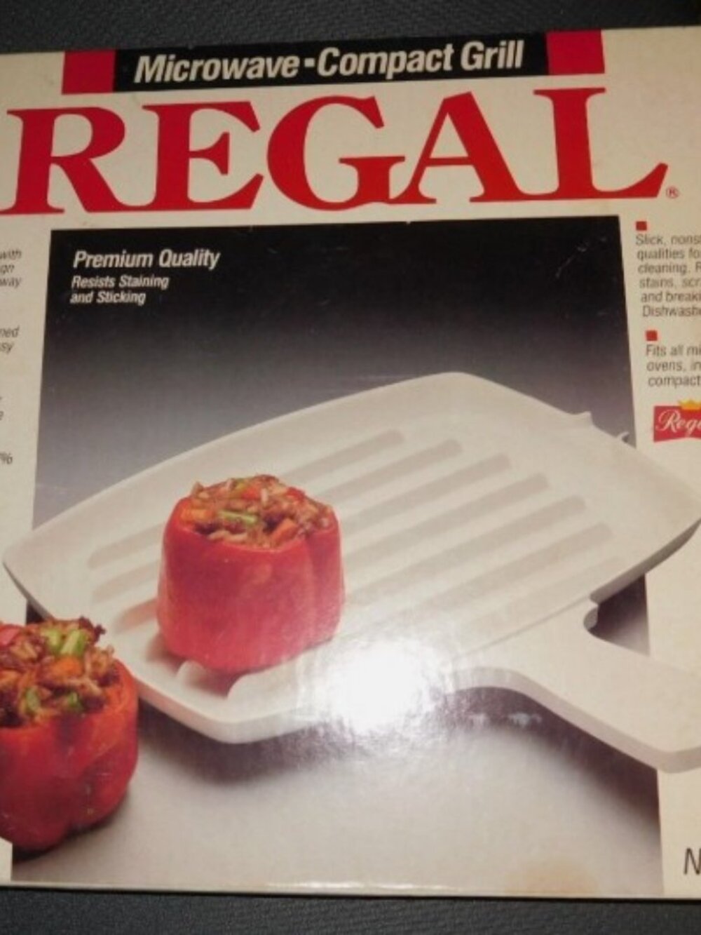 New Old stock USA MADE Regal Microwave Compact Grill NIB